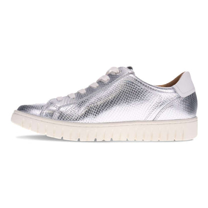Luna Zip Casual Sneaker - Silver Snake