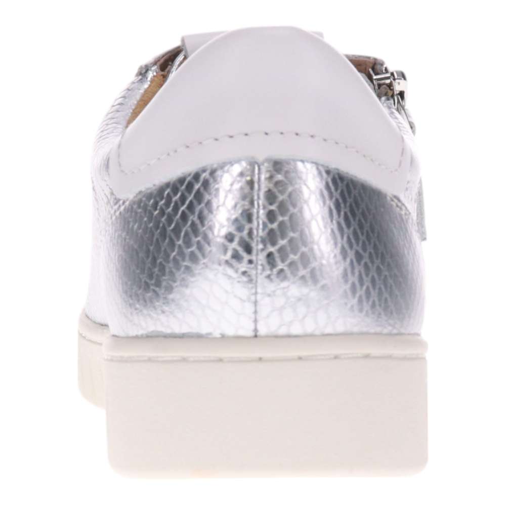 Luna Zip Casual Sneaker - Silver Snake