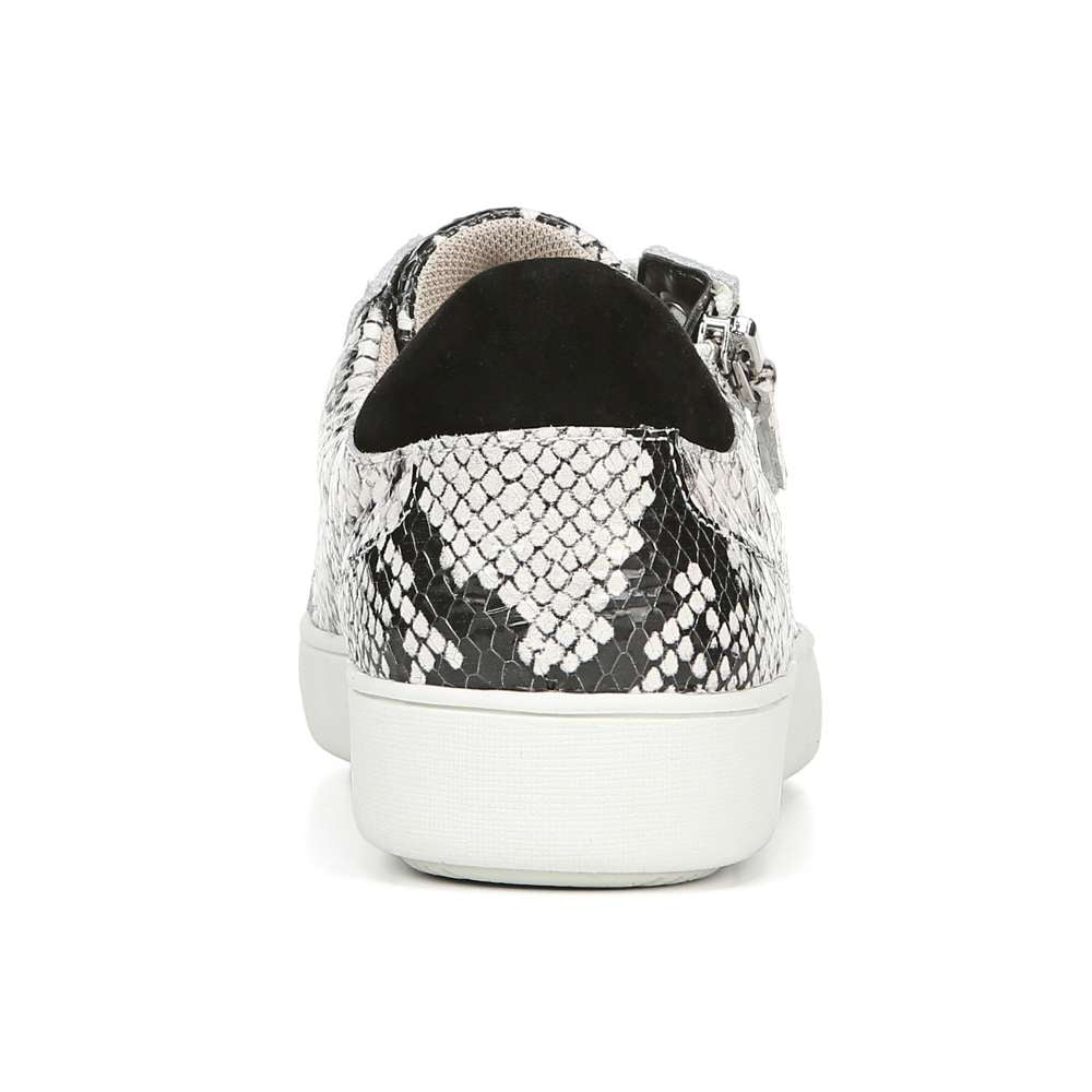 Macayla Casual Sneaker - Black/White Snake