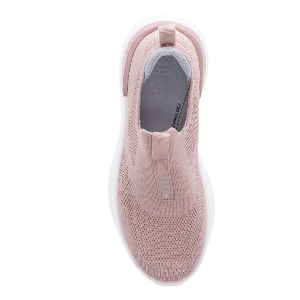 Maggie Slip-On Casual Sneaker - Mauve/Silver