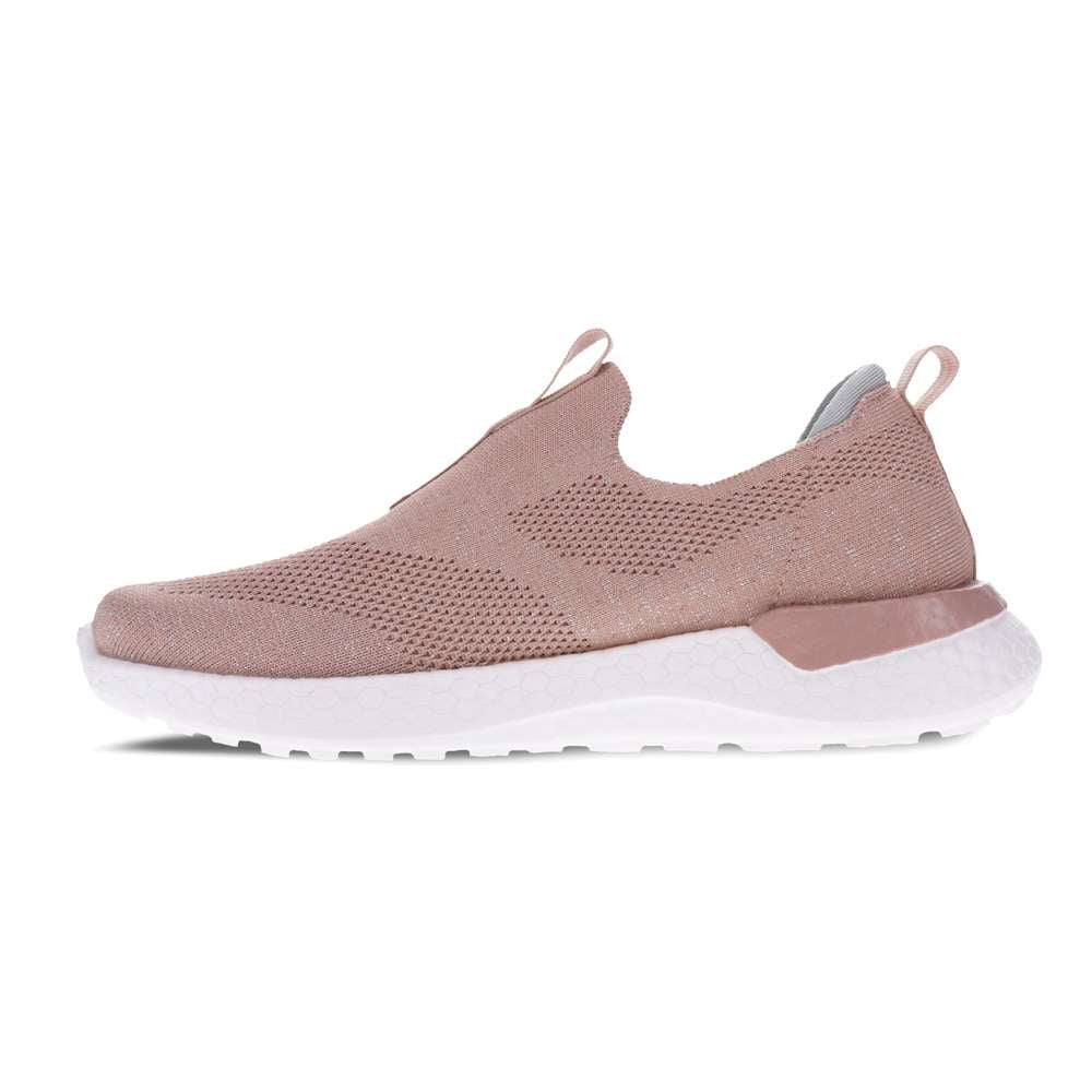 Maggie Slip-On Casual Sneaker - Mauve/Silver