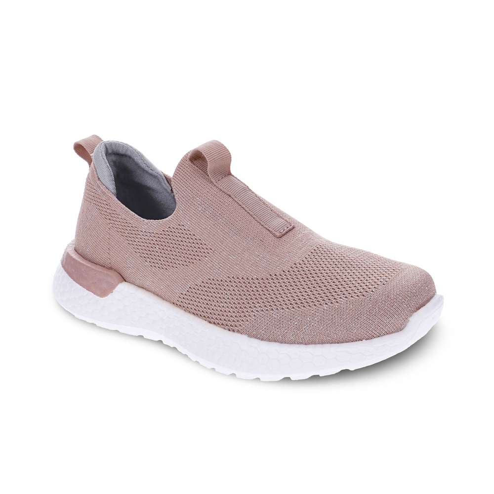 Maggie Slip-On Casual Sneaker - Mauve/Silver