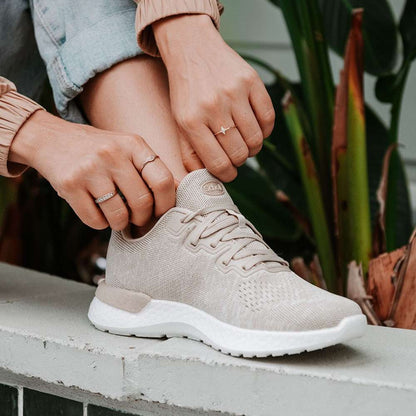 Maisie Lace-Up Active Sneaker - Taupe