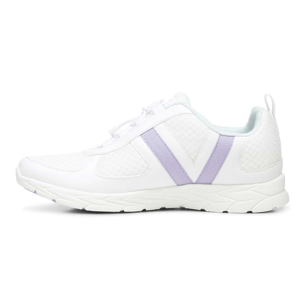 Maren Elastic Lace Sneaker - White
