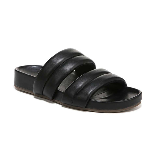 Mayla Slide - Black Nappa