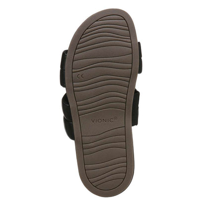 Mayla Slide - Black Nappa