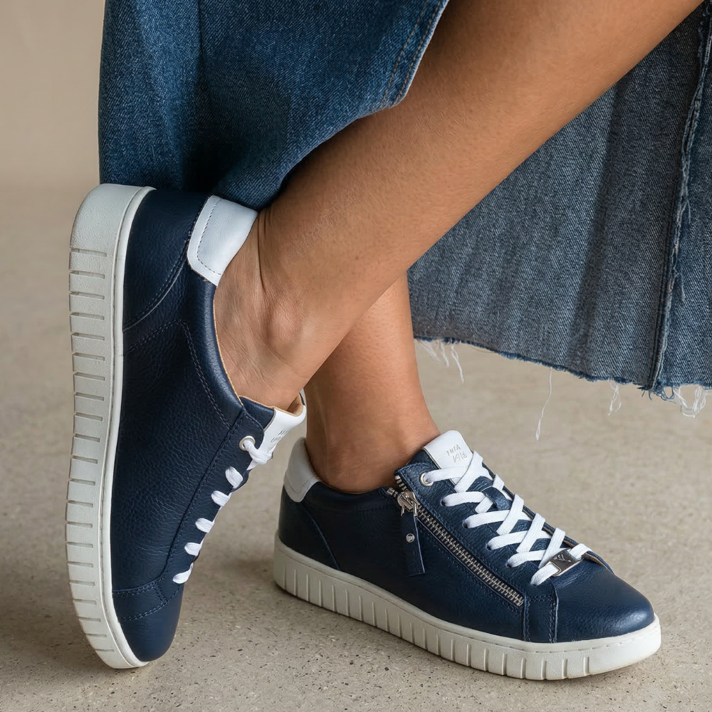 Luna Zip Casual Sneaker - Royal Blue