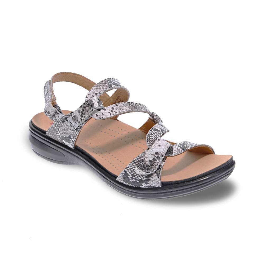 Miami Adjustable Sandal - Natural Snake