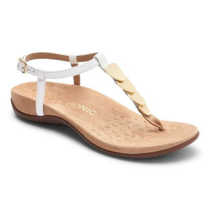 Miami T-Strap Sandal - White