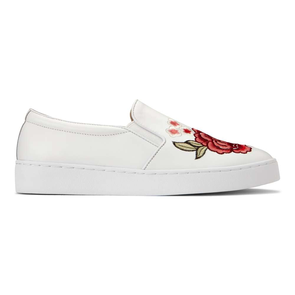 Midi Slip-On Sneaker - White Floral