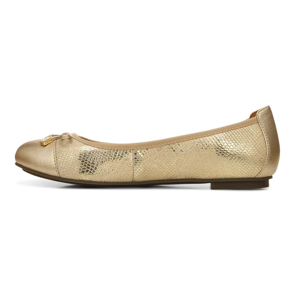 Minna Ballet Flat - Gold Snake