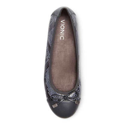 Minna Ballet Flat - Grey Snake
