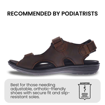 Montana 2 Back Strap Sandal - Whiskey