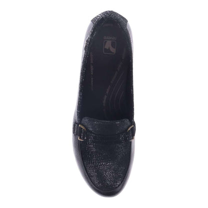 Montmartre Wedged Loafer - Black Pebble