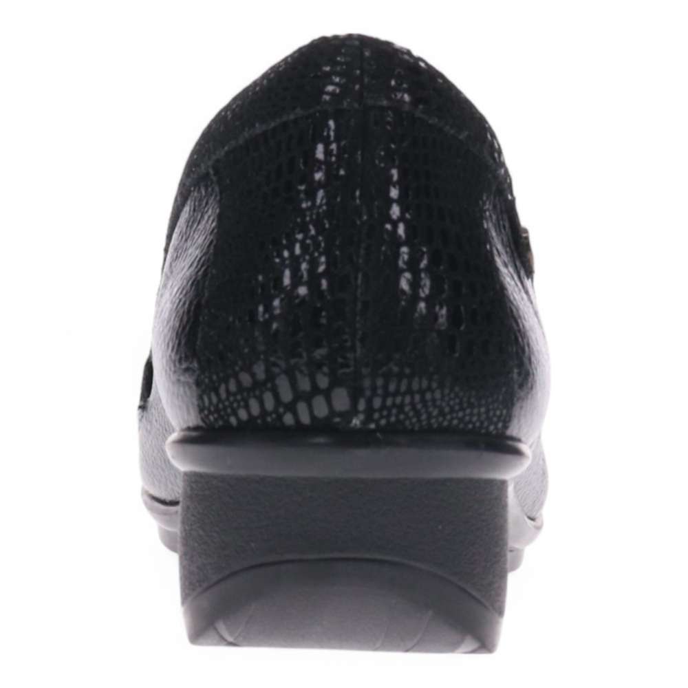 Montmartre Wedged Loafer - Black Pebble