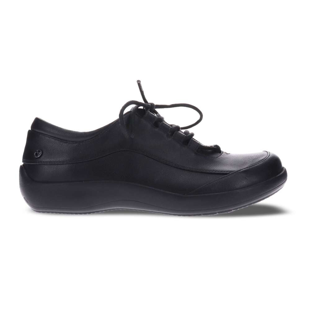 Alberta Lace-Up Casual Sneaker - Black French