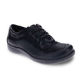 Alberta Lace-Up Casual Sneaker - Black Lizard