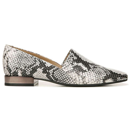 Collette Loafer - Black/White Snake