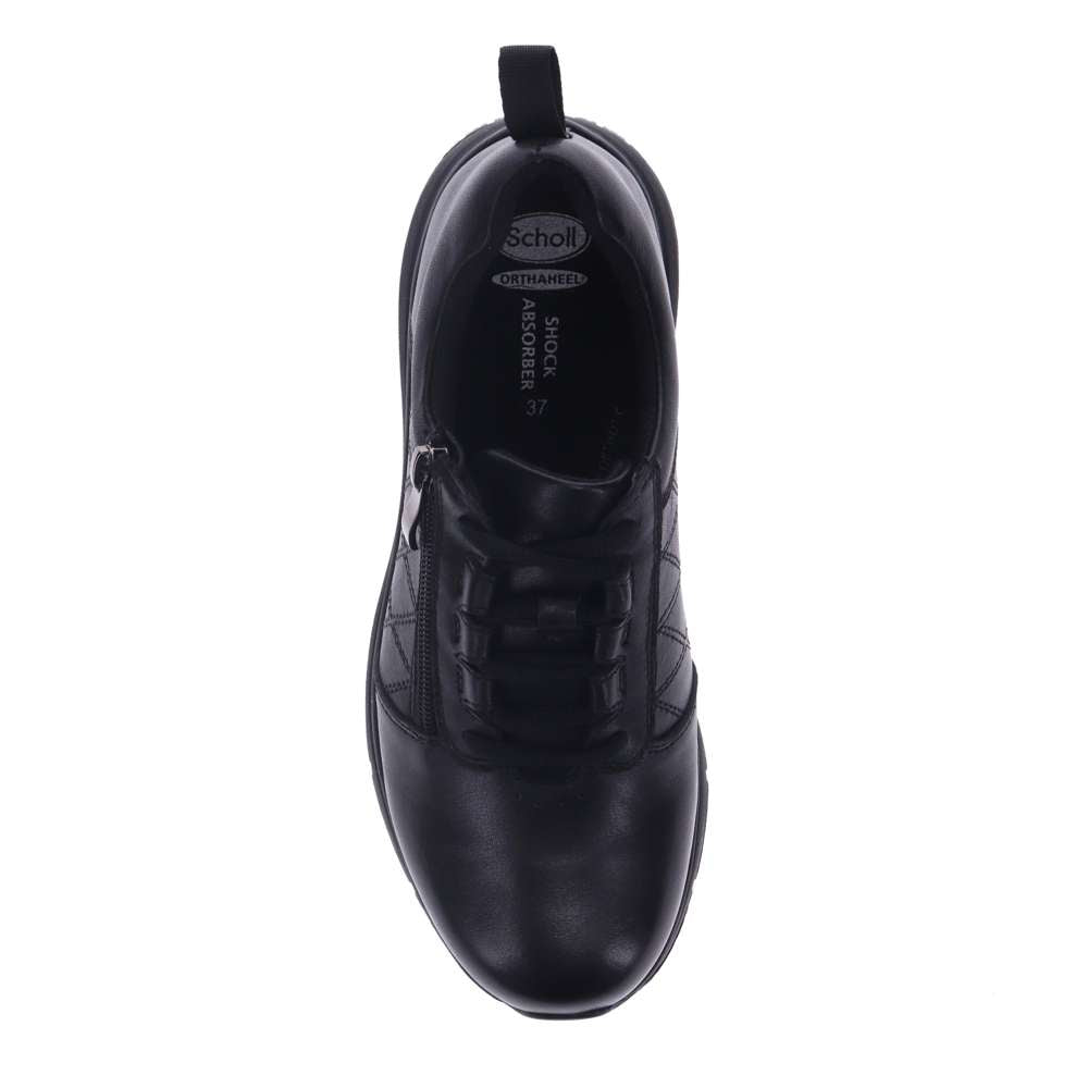 Judy Lace-Up Work Shoe - Black