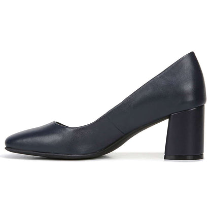 Willow Block Heel - Navy