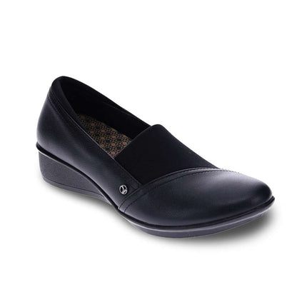 Naples Wedged Loafer - Black French