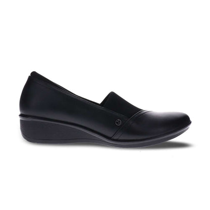 Naples Wedged Loafer - Black French