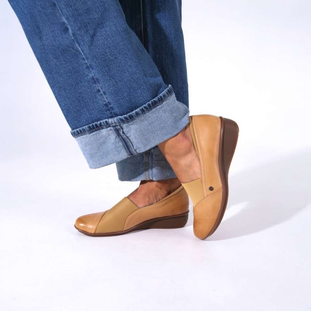 Naples Wedged Loafer - Fawn
