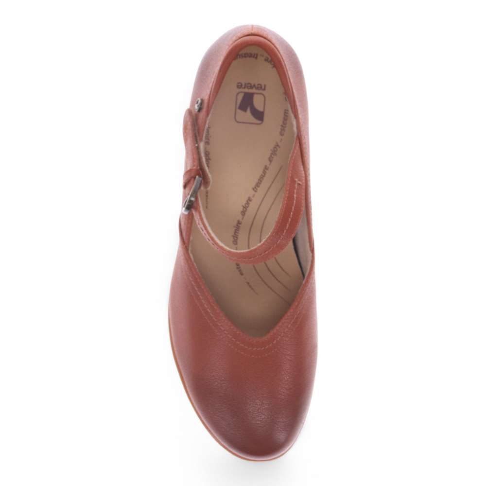 Narita Mary-Jane Flats - Cognac