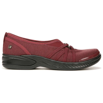 Niche Slip-On - Dark Red Ribbed Sparkle