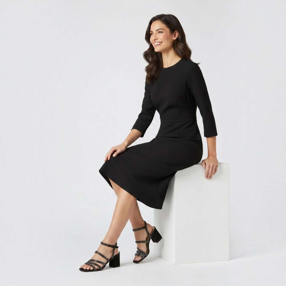 Niko Dress Sandal - Black Sparkle