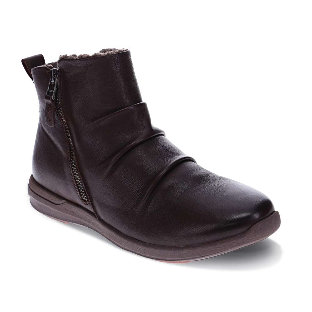 Nina II Zip Boot - Chocolate
