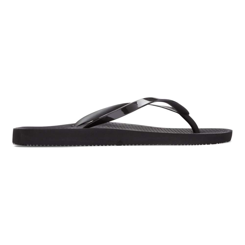 Noosa Solid Toe Post Sandal - Black/Black