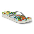Noosa Print Toe Post Sandal - Light Blue Floral