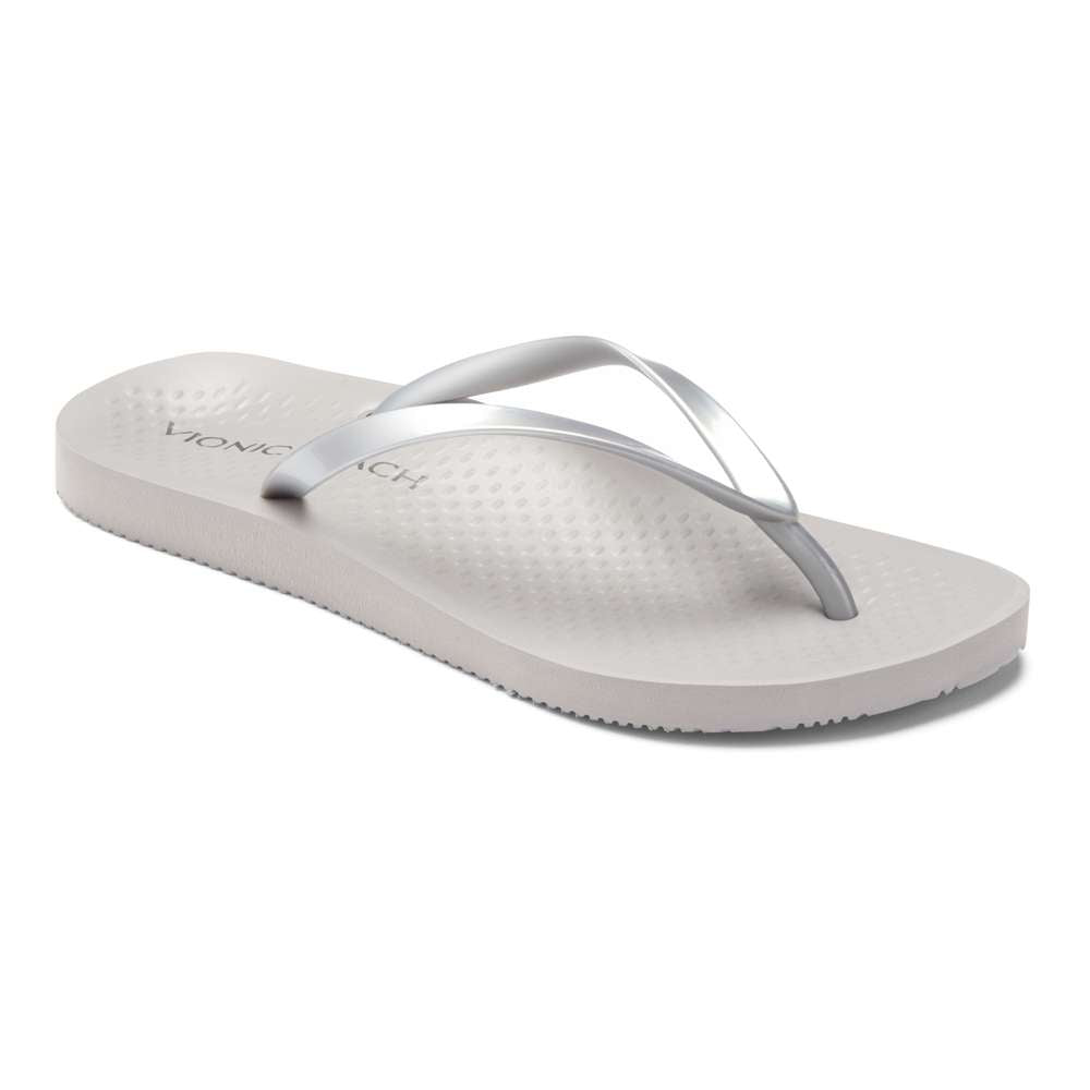 Noosa Solid Toe Post Sandal - Pewter