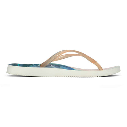 Noosa Print Toe Post Sandal - Pink Tropical