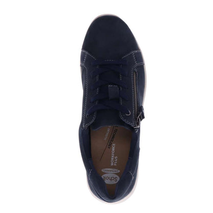 North Zip Casual Sneaker - Navy Nubuck