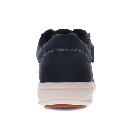 North Zip Casual Sneaker - Navy Nubuck