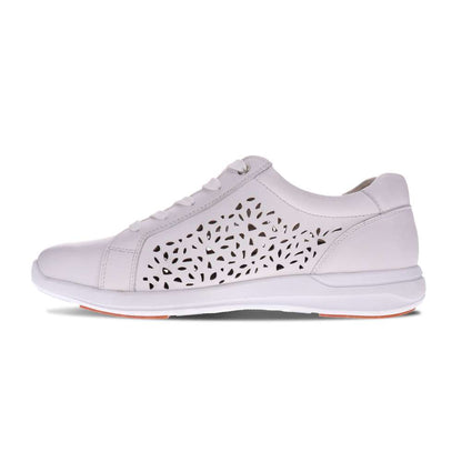 North Perf Zip Casual Sneaker - White/Apricot