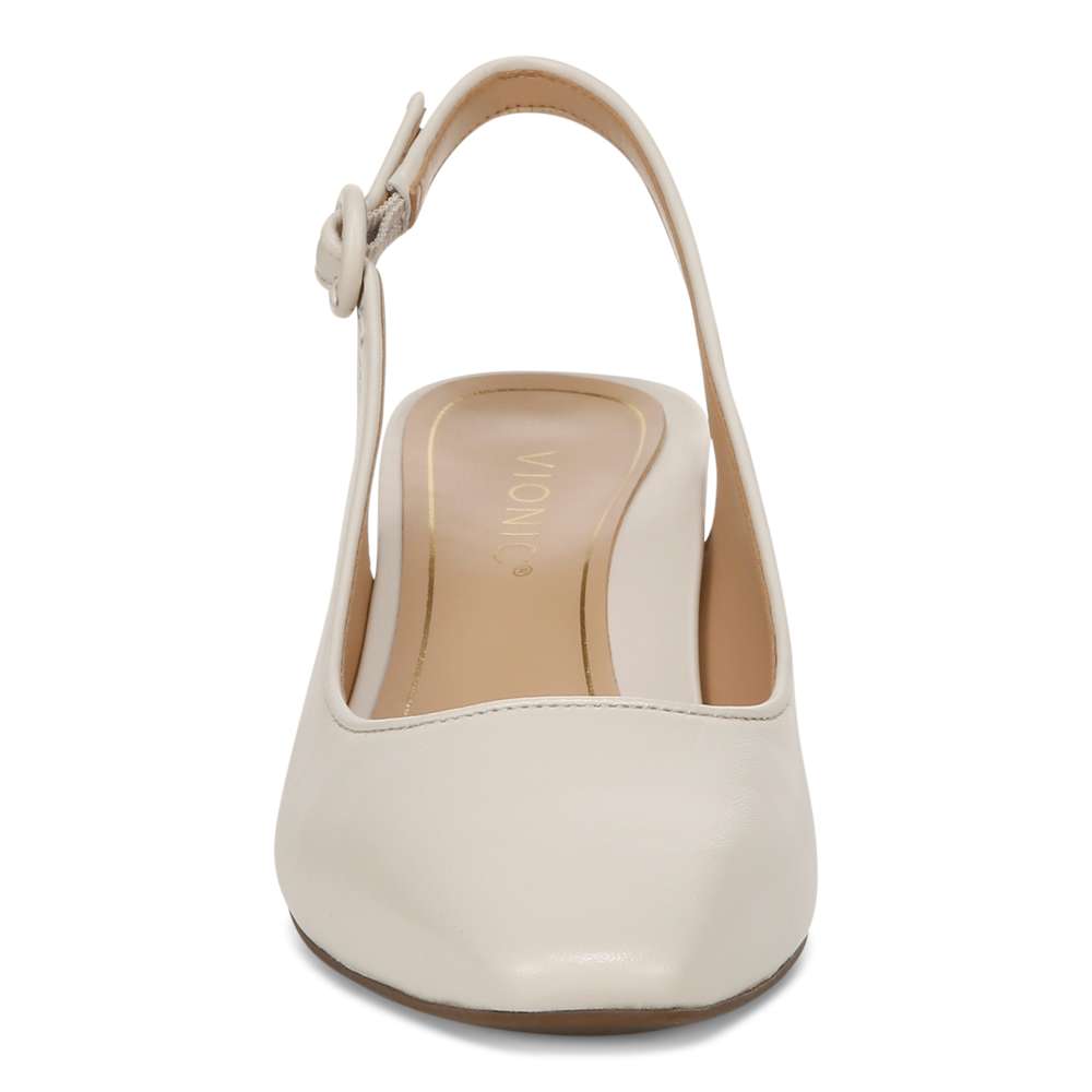 Perris Slingback Heel - Cream