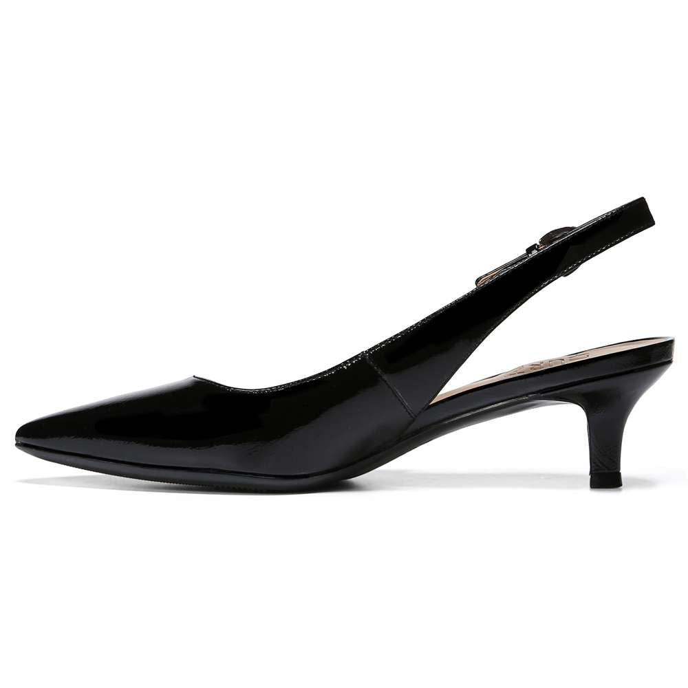 Peyton Slingback - Black Patent
