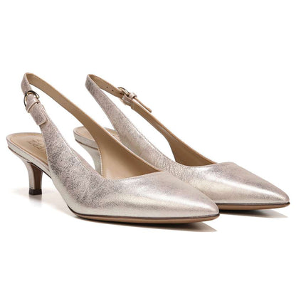 Peyton Slingback - Taupe Metallic