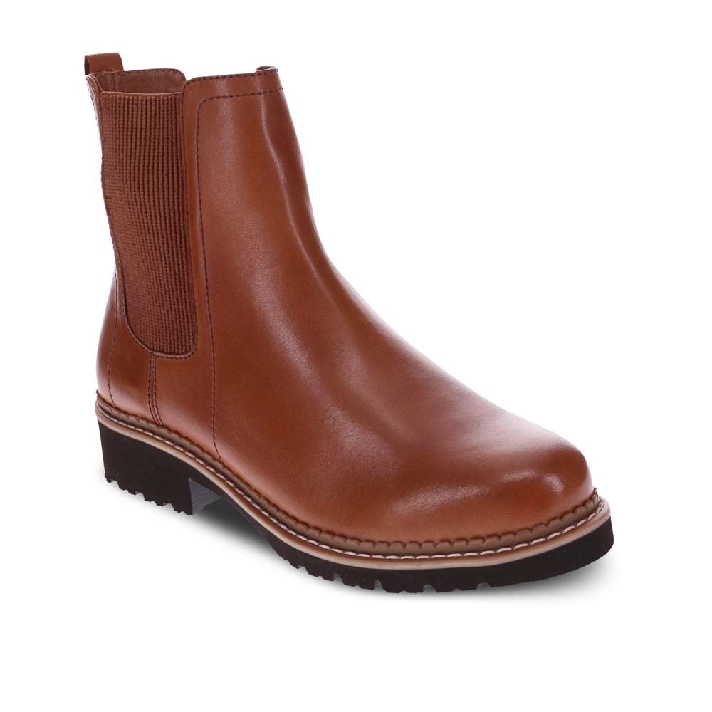 Polly Zip Boot - Tan