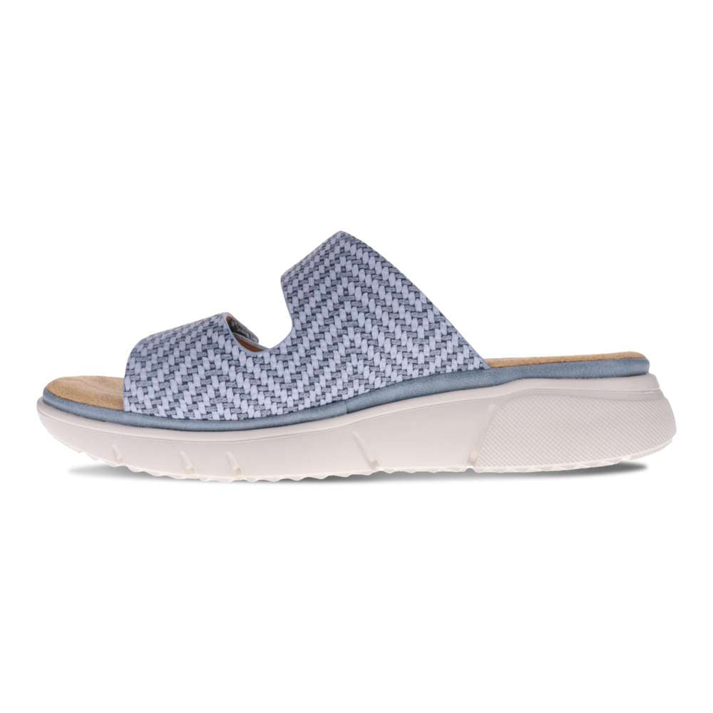 Rage Slide - Denim Raffia