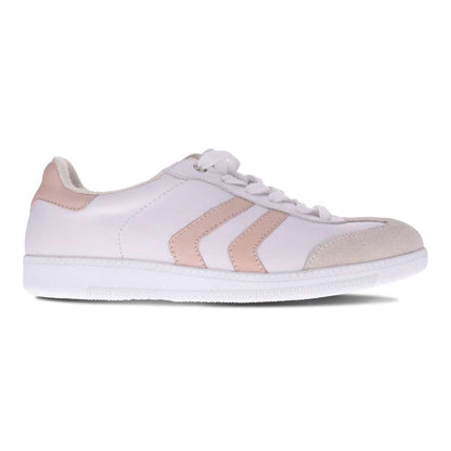 Ramona Lace-Up Casual Sneaker - White/Blush