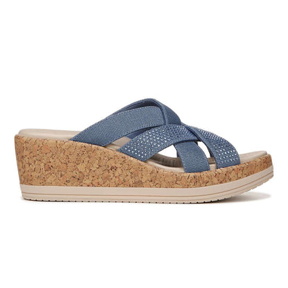 Reign Wedge Sandal - Elemental Blue