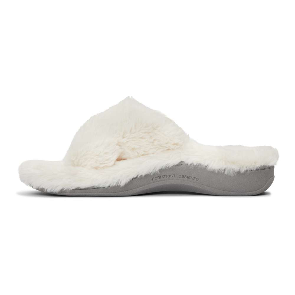 Relax Plush Slipper - Ivory
