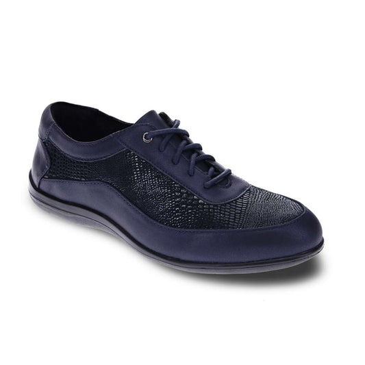 Rome Lace-Up Casual Sneaker - Navy Lizard