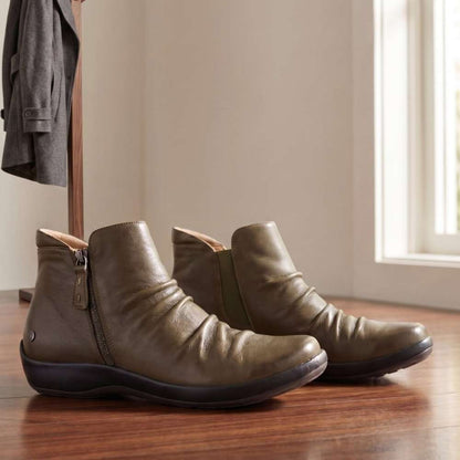 Salzburg Zip Ankle Boot - Olive