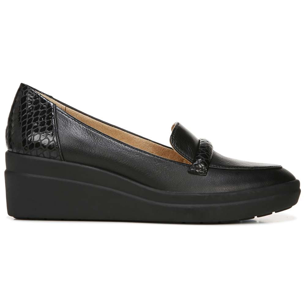 Samara Wedge - Black/Snake