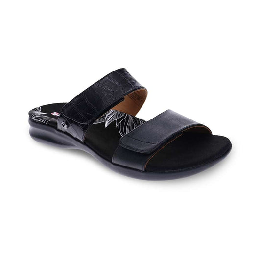 Seaside Slide - Black French/Croc